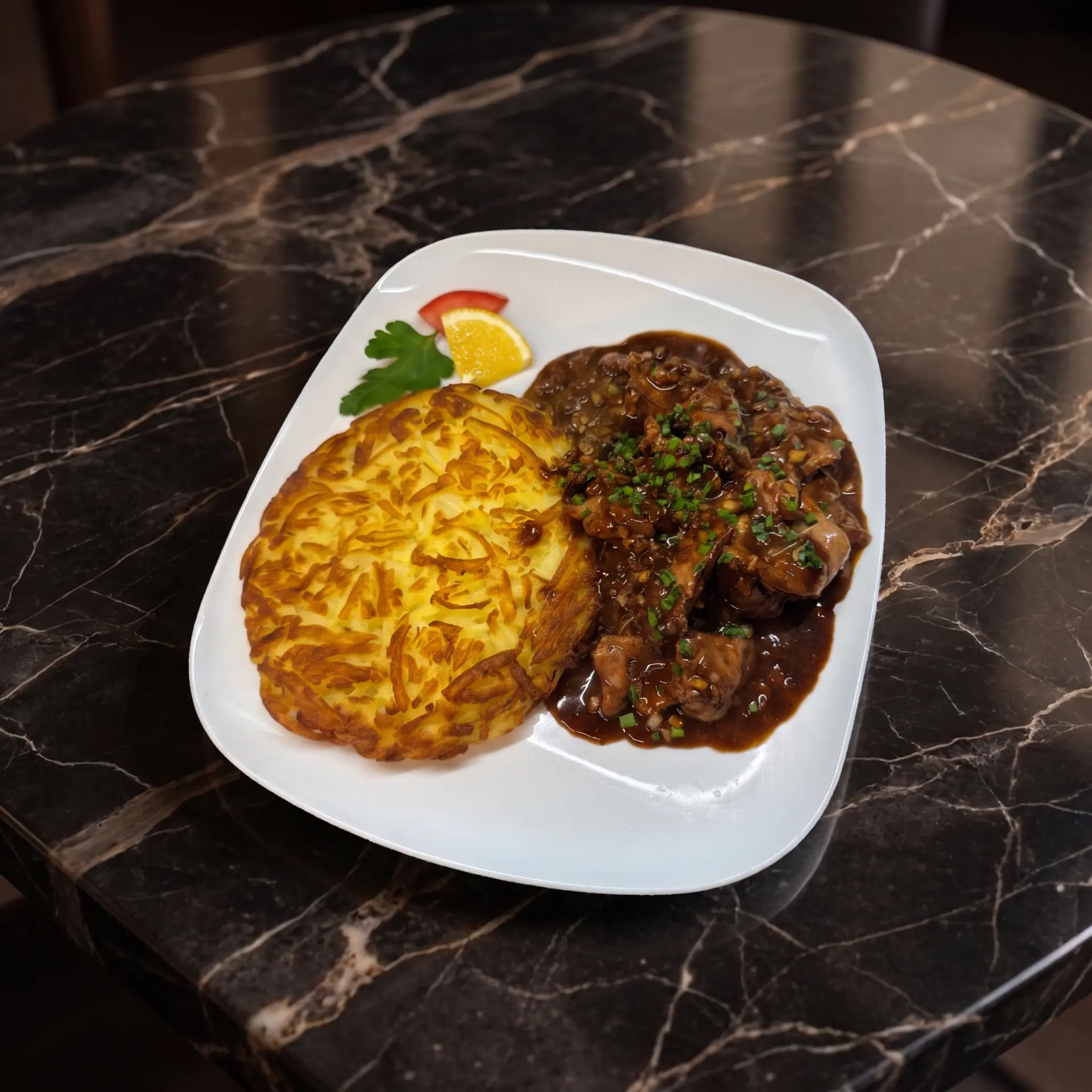Knusprige Rösti im Restaurant Traube St. Gallen